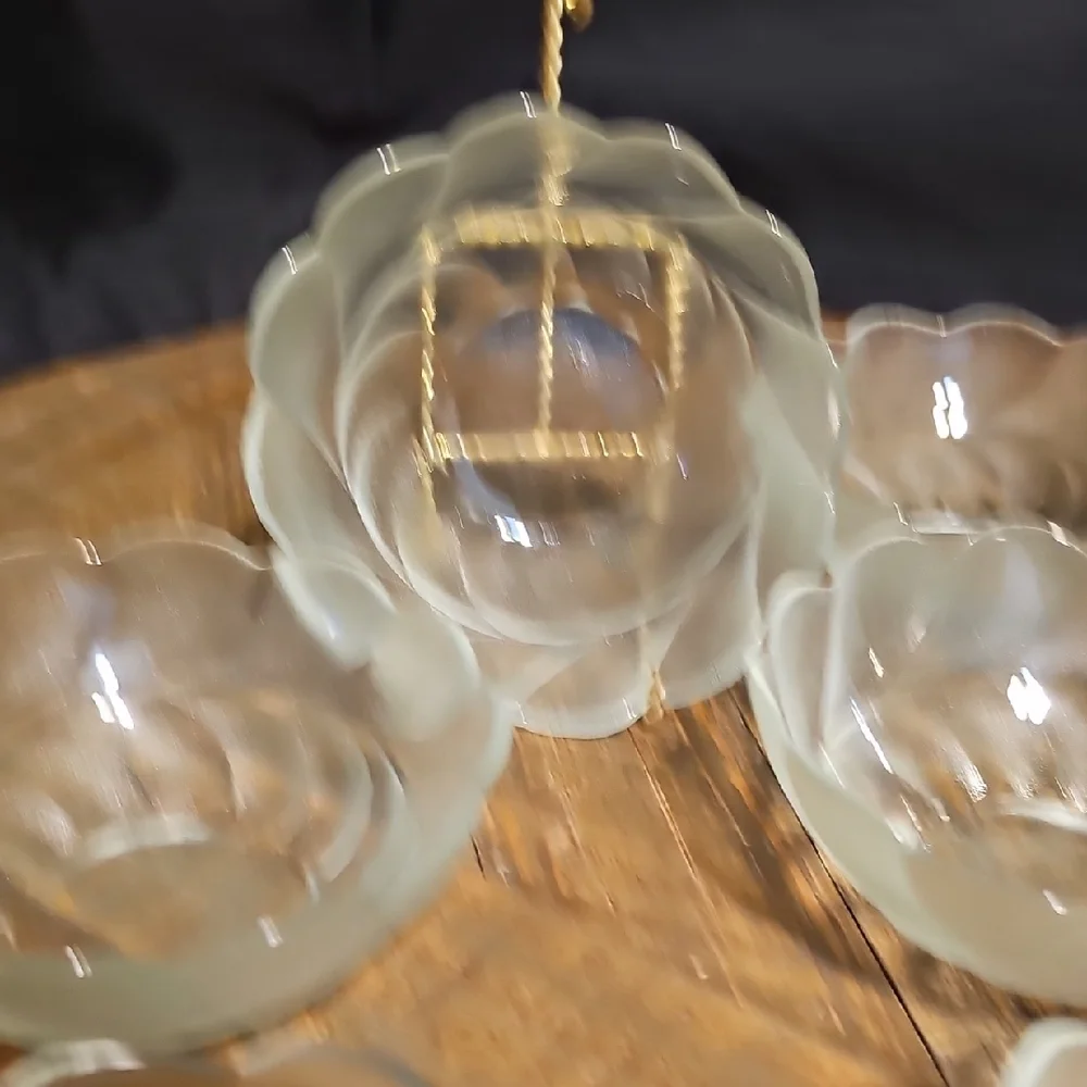 Elegant Frosted Glass Bowl Set - 6 Total